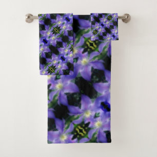 Fleur Clematis violet doux Motif Abstrait