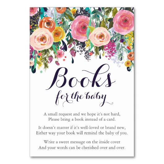 Fleur colorée Apporter une carte de livre Insertio (Par défaut)