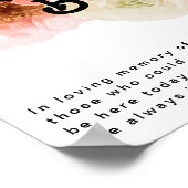 Fleur colorée audacieuse | Affiche Cette bougie br (Coin)