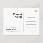 Fleur colorée et audacieuse | Carte postale "Save  (Dos)