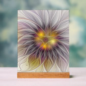 Fleur colorée lumineuse, fractale moderne abstrait (Neutre)