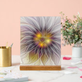 Fleur colorée lumineuse, fractale moderne abstrait (Mariage)