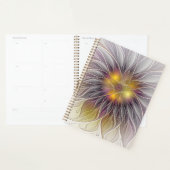 Fleur colorée lumineuse, fractale moderne abstrait (Devant avec enveloppe)