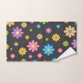 Fleur colorée Power Hippie (Serviette à main)
