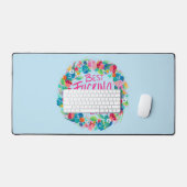 Fleur colorée Wreath Meilleur F*cking Maman jamais (Clavier et souris)