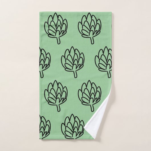 Fleur comestible végétale d'artichauts d'artichaut (Serviette à main)