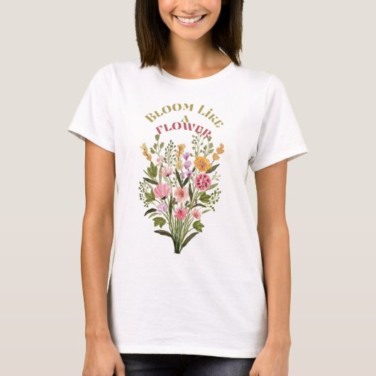 Fleur comme un t-shirt fleuri (Devant)