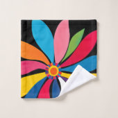 Fleur couleur Abstrait 7 (Gant de toilette)