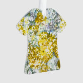Fleur couleur gris-jaune design motif (devant)