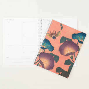 Fleur d'abeille rose Art classique Hokusai