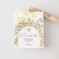 Fleur d'abeilles de prairie Mimosa bar Poster