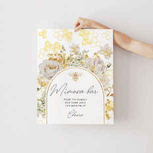 Fleur d'abeilles de prairie Mimosa bar Poster