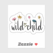 Fleur d'Affirmation Enfant sauvage | Sticker décou (Feuille)
