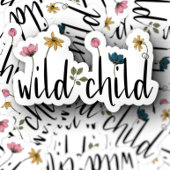 Fleur d'Affirmation Enfant sauvage | Sticker décou