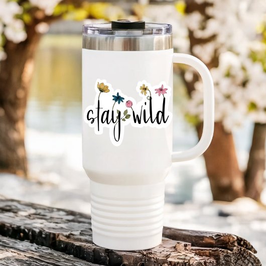 Fleur d'Affirmation Wild | Sticker découpé