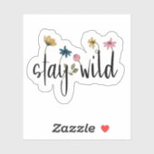 Fleur d'Affirmation Wild | Sticker découpé (Feuille)