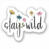 Fleur d'Affirmation Wild | Sticker découpé (Devant)