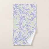 Fleur d'Agapanthus lavande vert sauge (Serviette à main)
