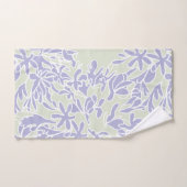 Fleur d'Agapanthus lavande vert sauge (Serviette à main)