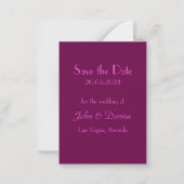 Fleur Dahlia rose et blanc Enregistrer la carte Da (Dos)