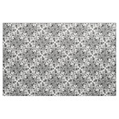 Fleur Damas tissu noir blanc (Fat Quarter)