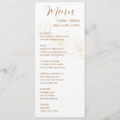 Fleur d'amour : menu Mariage blanc minimal avec (Devant)