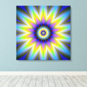 Fleur dans la toile de fleurs Impression (Insitu (Plancher de Bois))