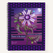 Fleur dans le carnet du désert (Devant)