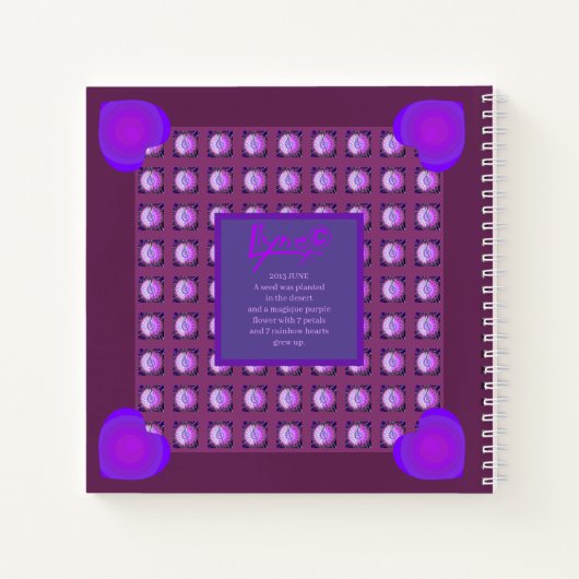 Fleur dans le carnet du désert (Dos)