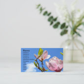 Fleur dans le carte de visite de ciel (Debout devant)