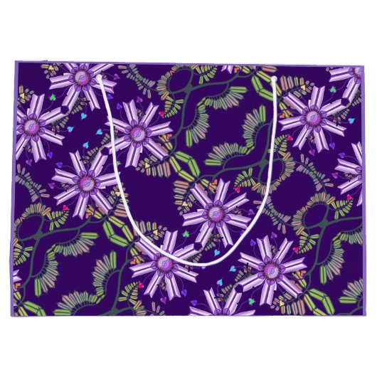 Fleur dans le désert Grand sac cadeau (Dos)