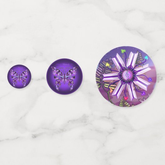 Fleur dans le papillon du désert 31 Confetti (Devant)