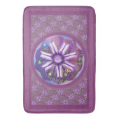 Fleur dans le tapis de bain du désert (devant Vertical)