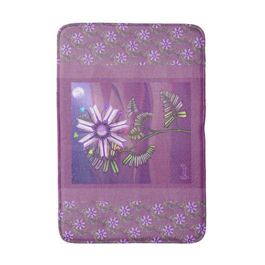 Fleur dans le tapis de bain du désert (Devant (Vertical))