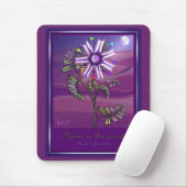 Fleur dans le tapis de souris du désert (Avec souris)