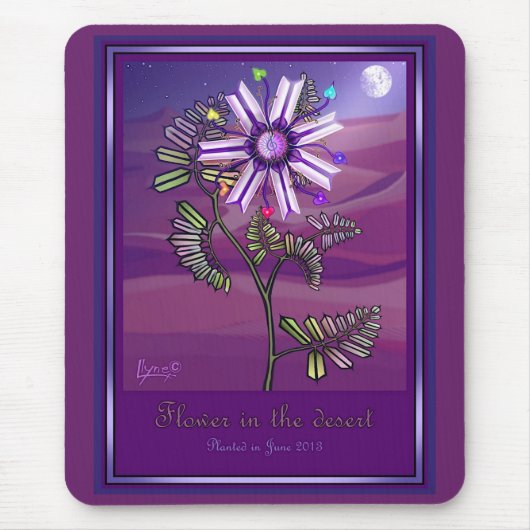 Fleur dans le tapis de souris du désert (Devant)