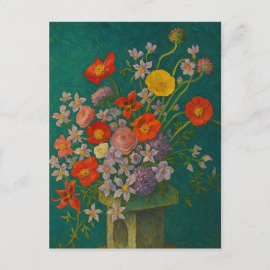 Fleur dans le vase Carte postale (Devant)