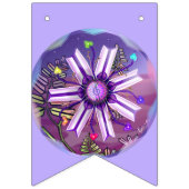 Fleur dans les drapeaux de Bunting du désert (Deuxième drapeau)