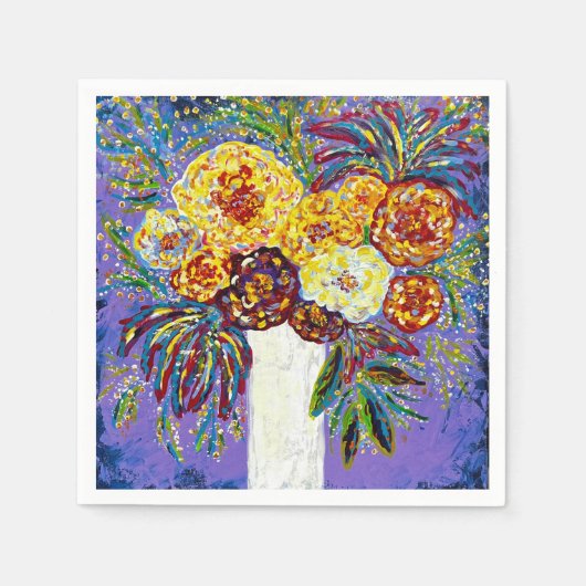 Fleur dans les serviettes en papier Vase (Devant)
