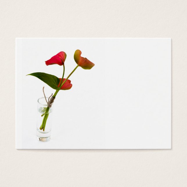 Fleur d'anthurium en verre (Devant)