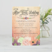 Fleur d'aquarelle après les invitations Mariages I (Debout devant)