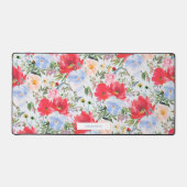 Fleur d'aquarelle bleu rouge (Recto)