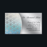 Fleur d'argent de carte de visite de LIFE-Nature<br><div class="desc">Fleur fraîche de carte de société d'assurance-vie/de carte de rendez-vous dans l'effet en métal.</div>