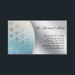 Fleur d'argent de carte de visite de LIFE-Nature<br><div class="desc">Fleur fraîche de carte de société d'assurance-vie/de carte de rendez-vous dans l'effet en métal.</div>