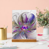 Fleur d'art fractal abstrait énergique et coloré (Mariage)