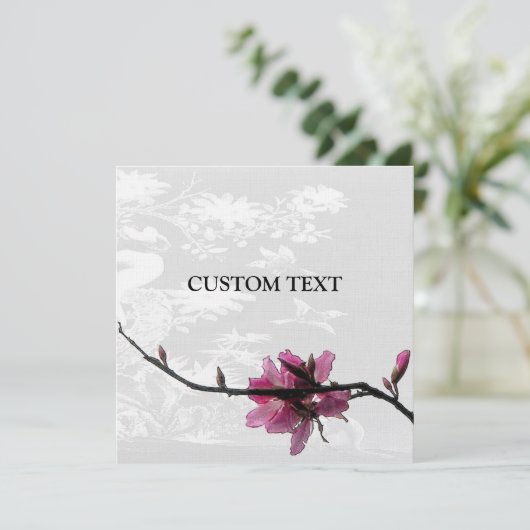 Fleur d'Asie Invitation Personnalisée pour Toute O (Debout devant)