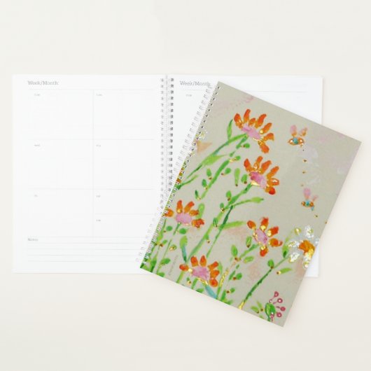Fleur Day Planner (Devant avec enveloppe)