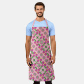 Fleur de Bell rétro Mandalas rose grand tablier (Porté)