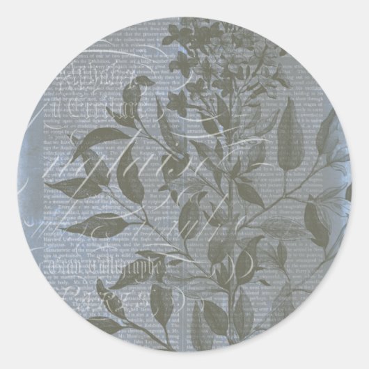 Fleur de Bleu I Ronde Sticker (Voorkant)