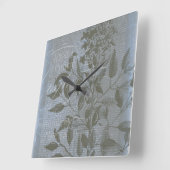 Fleur de Bleu I Vierkante Klok (Hoek)